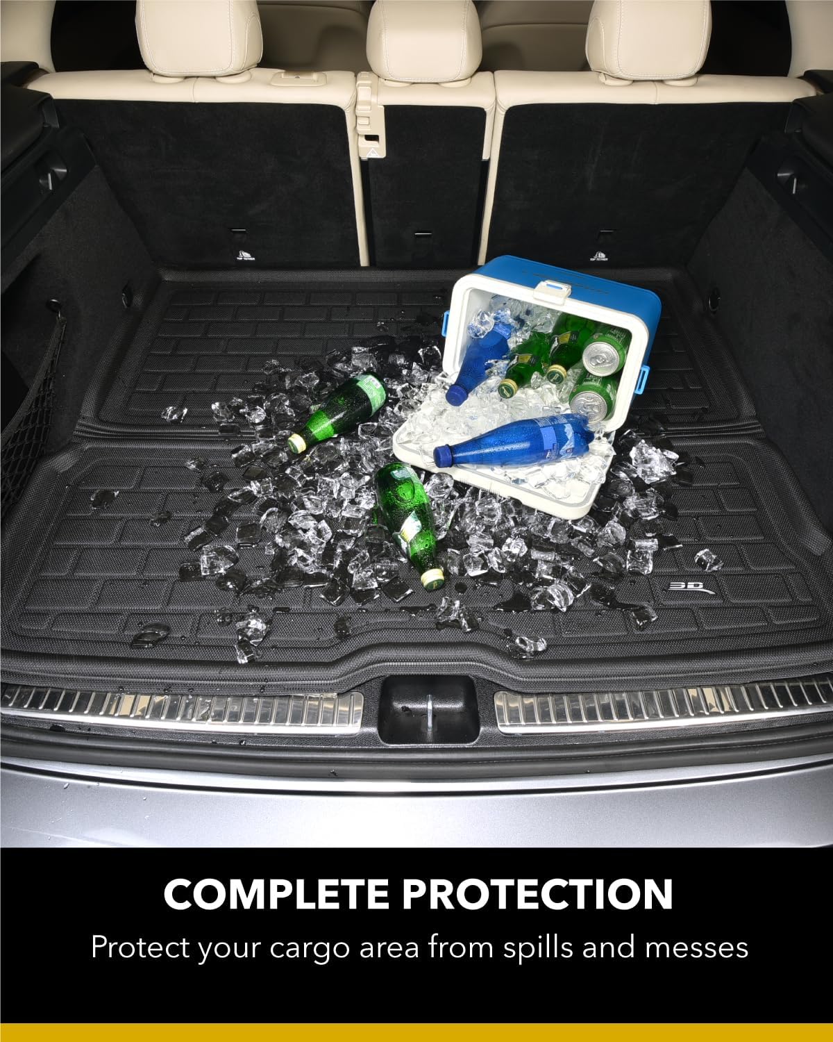 3D MAXpider Custom Fit Kagu Cargo Liner (Black) Compatible with Acura RDX 2019-2026 - Cargo Liner