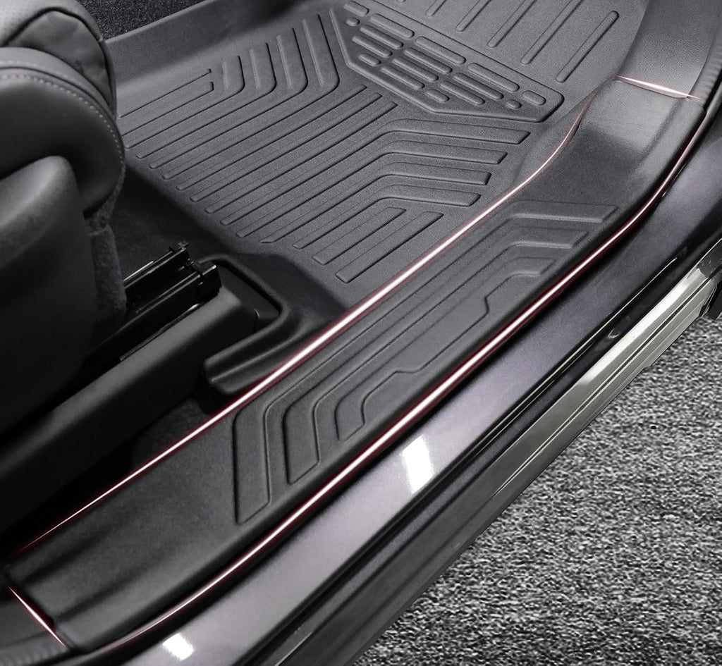 Floor Mats Cargo Mat Backrest Mats Trunk Lower Storage Mat for 2019-2026 Subaru Ascent Accessories, All-Weather TPE Trunk Mat Cargo Liner Door Sill Protector(Floor Mats+2-in-1 Cargo Mat)