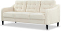 SAFAVIEH Couture Furniture Collection Nathaniel Cream Tufted 3-Seater Sofa