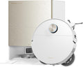 DREAME X60 Max Ultra Complete Robot Vacuum and Mop, Ultra-Thin Design, 35,000Pa Suction, Self Emptying&Refilling, Mop Self-Cleaning, 280+ Obstacle Avoidance, White