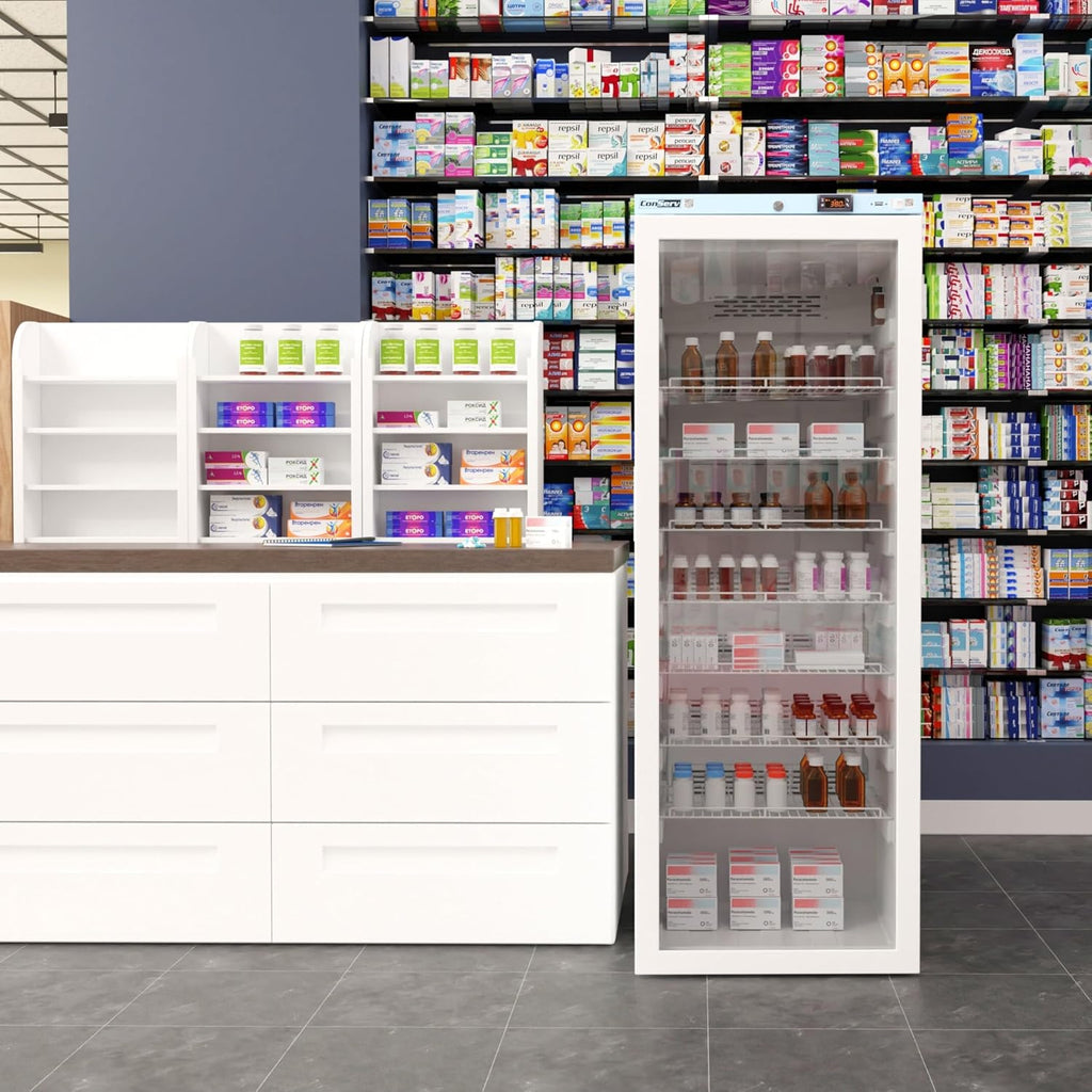 Conserv 23.4' Wide Pharmacy & Clinic Refrigerator, 12.7 Cu.Ft Medical Vaccine Fridge, WiFi Temperature Monitoring, High/Low Temp Alarm, Locking Door, No Frost, ETL Listed, 110V