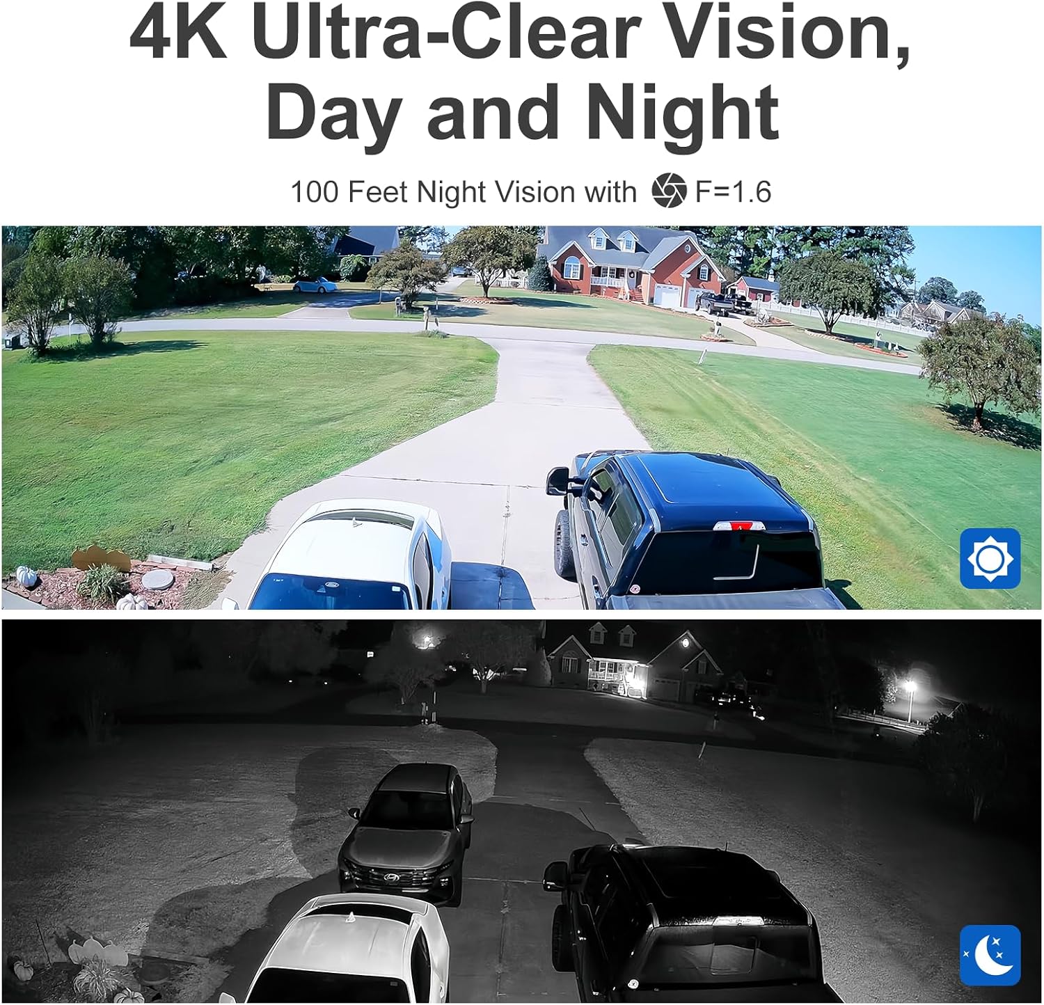 Anpviz 16CH 4K PoE Security Camera System Commercial, 16pcs H.265+ Wired 8MP IP Cameras Outdoor with Mic, Smart Color Night Vision, 12MP/8MP 16Channel PoE NVR with 4TB HDD for 24/7 Recording（H Series）