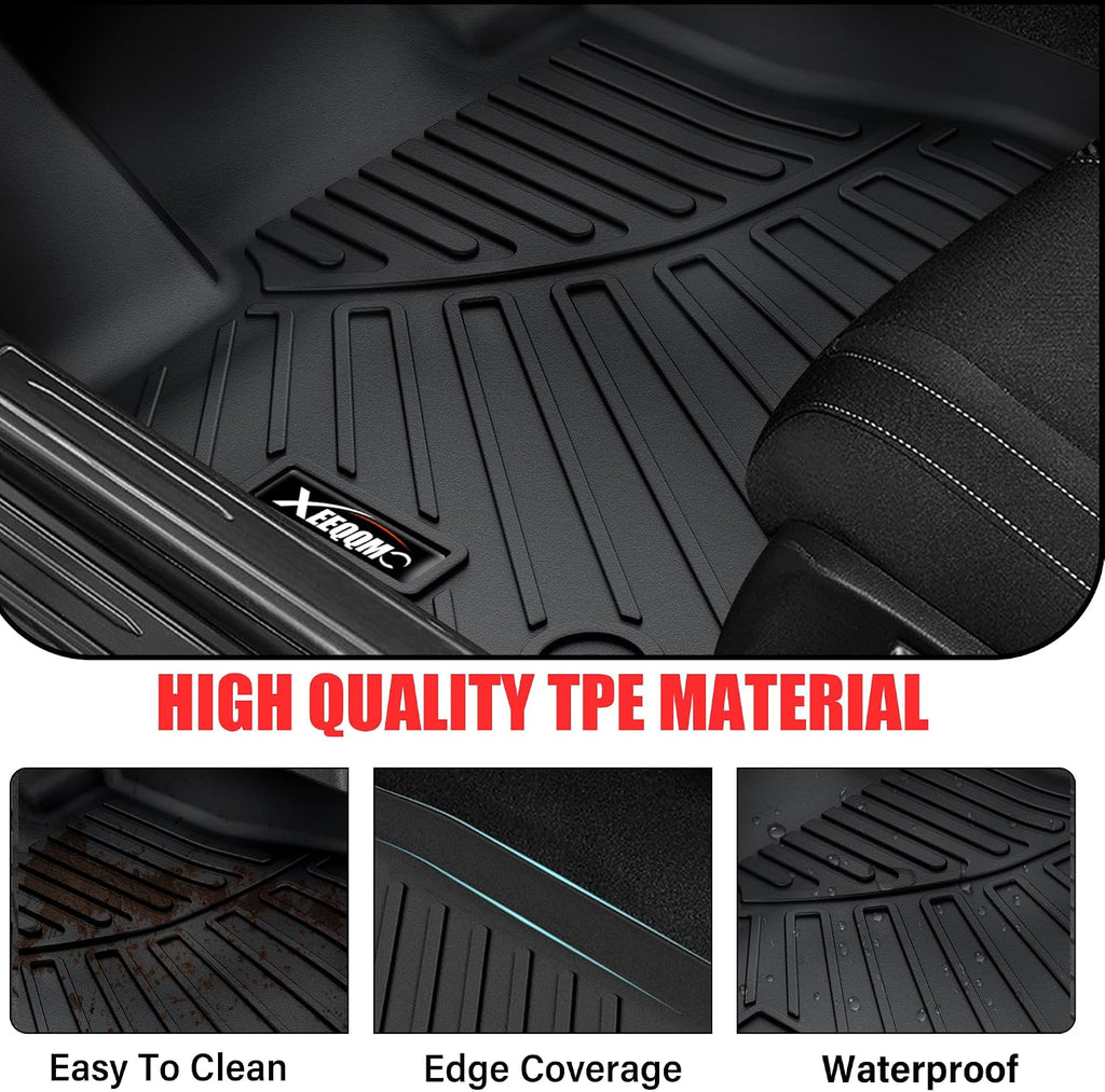 Floor Mats for 2025 2026 Kia Carnival MPV Hybrid 8 Seats (Not for Fuel) Trunk Mat with Backrest Mat All Weather TPE Rubber Floor Liner Set Cargo Liner for 2025 Kia Carnival MPV Hybrid Accessories