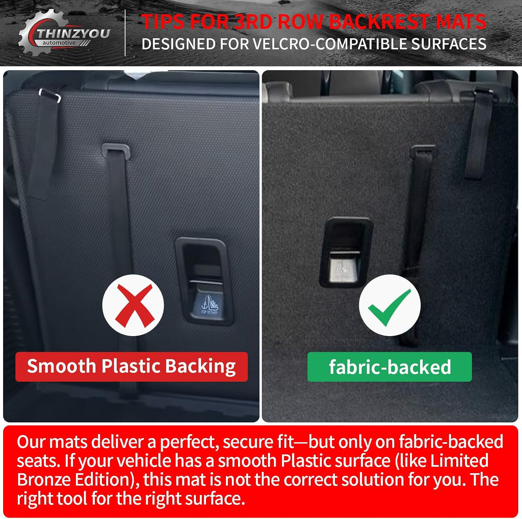 Floor Mats Compatible with 2019-2025 2026 Subaru Ascent Cargo Mat Liner TPE Back Seat Cover Protector 2023 Ascent Accessories (Fit 7&8 Seats, Trunk Mat+3rd Row Backrest Mats+Floor Mats)