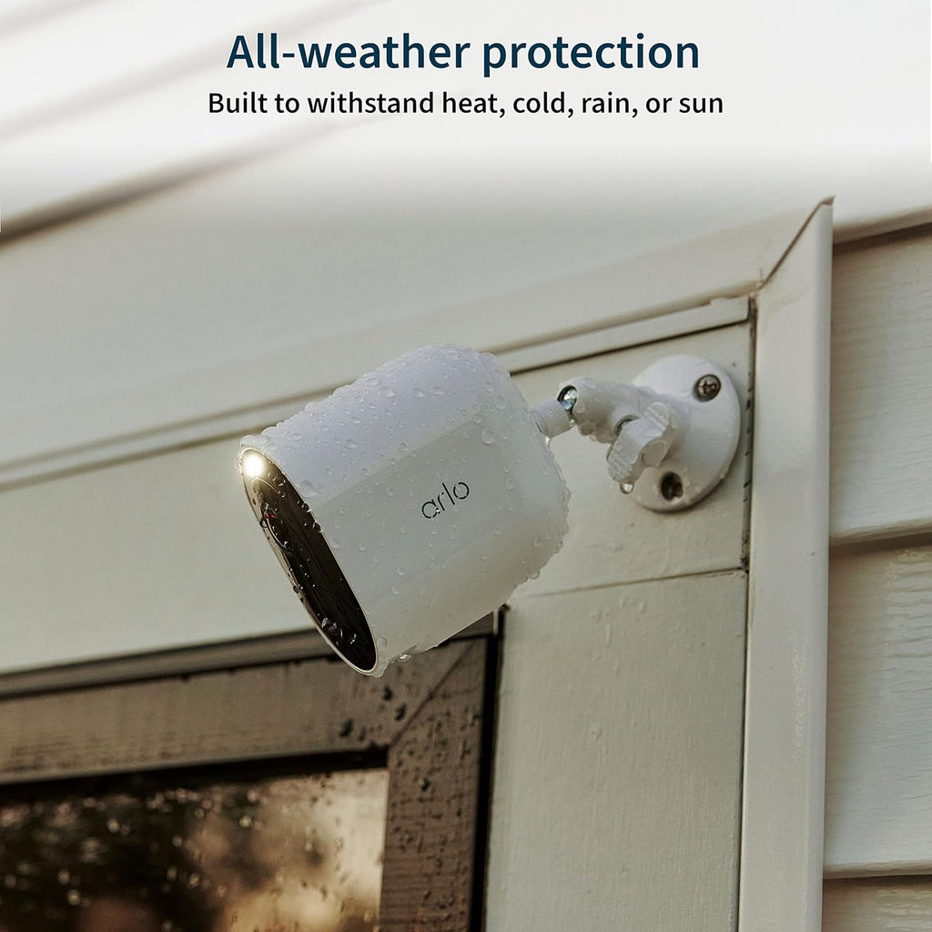 Arlo Pro 5S 2K Spotlight Camera - 2 Pack - Security Cameras Wireless Outdoor, Dual Band Wi-Fi, Color Night Vision, 2-Way Audio, Home Security Cameras, Home Improvement, White – VMC4260P (Renewed)