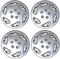 Pack of 4 Hubcaps | Size 15-Inches | Wheel Covers | Style 9054 | Snap-On (Pop-On) Type Hub-caps (Not Fits Bolt-On Type) | Wheel Skin Cover WC5-15-9054-S