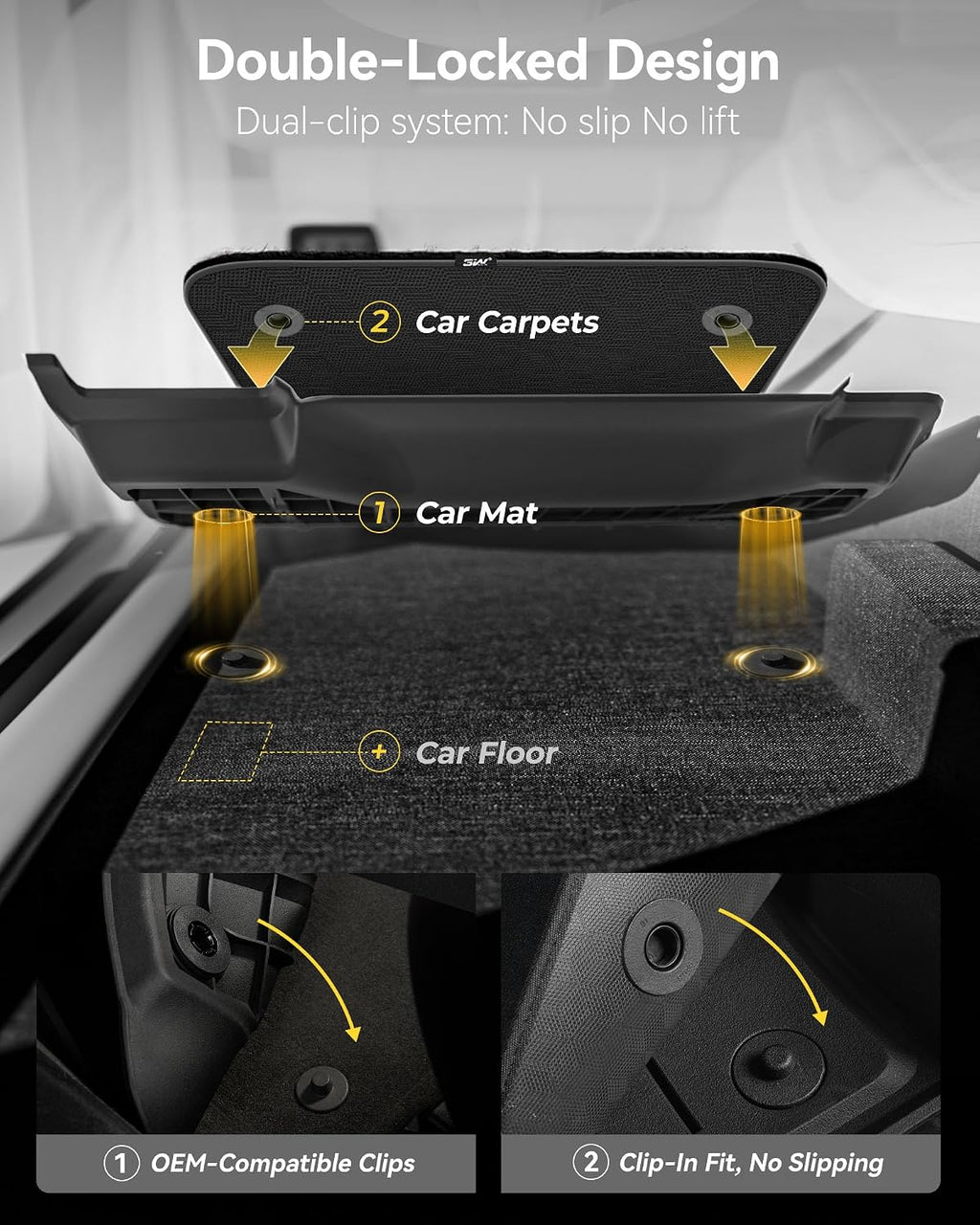 3W Floor Mats(with Carpets) & Cargo Liner Fit for Mercedes Benz GLE 2020-2026 5 Seats SUV, TPE All Weather Custom Fit Floor Liners Carpet and Trunk Mat for Benz GLE Waterproof(Not Fit for Coupe/W167)
