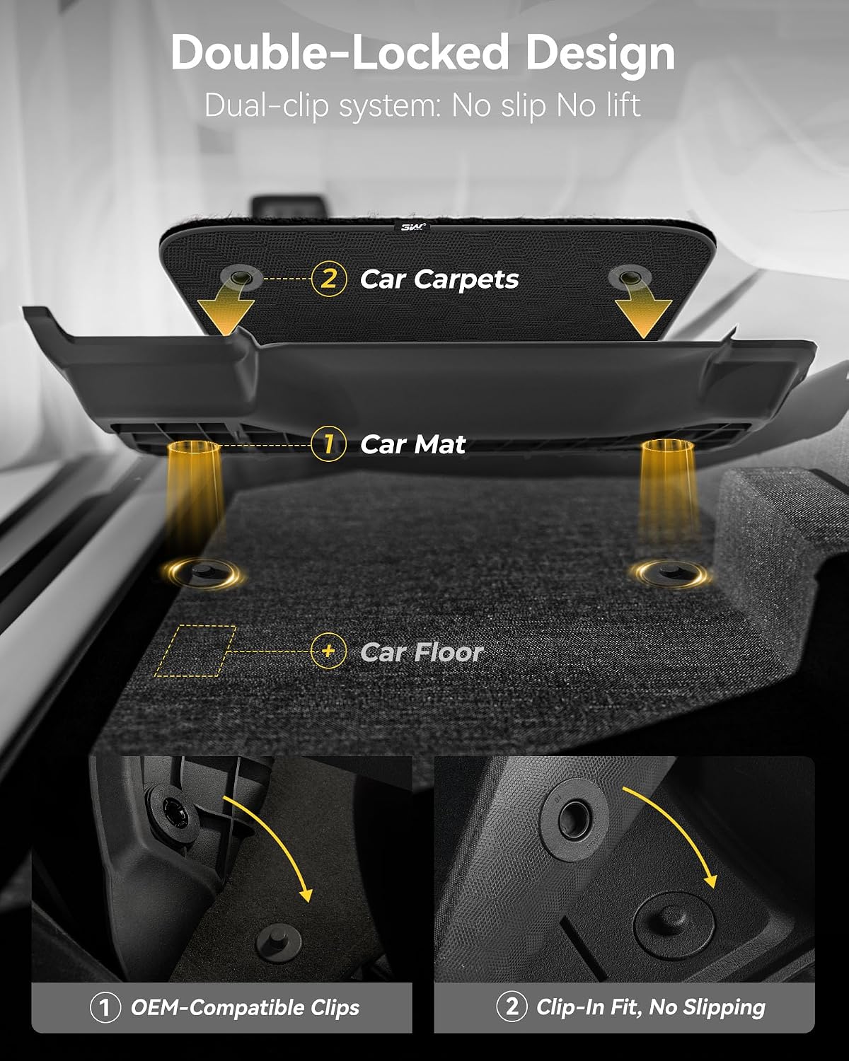 3W Floor Mats(with Carpets) & Cargo Liner Fit for Mercedes Benz GLE 2020-2026 5 Seats SUV, TPE All Weather Custom Fit Floor Liners Carpet and Trunk Mat for Benz GLE Waterproof(Not Fit for Coupe/W167)