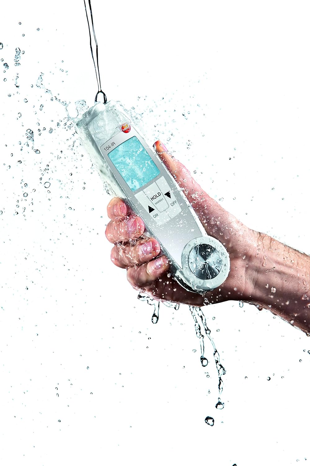 Testo 104-IR Infrared Thermometer Gun – Dual Temperature Gun for Surface and core temperatures – Waterproof Infrared Thermometer for up to 482 Degrees – HACCP Compliant