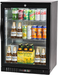 Procool 1-Door Undercounter Refrigerator - 33' Tall Energy Efficient Black Beverage Cooler With Glass Door & White LED Lights - Residential Beverage Refrigerator For Entertaining Spaces & Home Bars