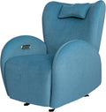 EONIX Stylish Power Glider Rocker Recliner Chair, Dual Motor Independently Controlled Footrest and Backrest, Detachable Headrest, Lazy Boy Recliner Chair for Living Room, SXXY010041, Teal Blue