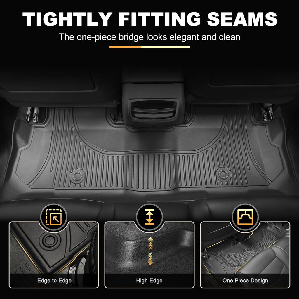 Floor Mats & Cargo Liner Fit for Honda Odyssey 2018-2026 Mini Passenger Van | All Weather TPE Car Floor Liners-1st & 2nd & 3rd Row & Cargo Mat Full Set