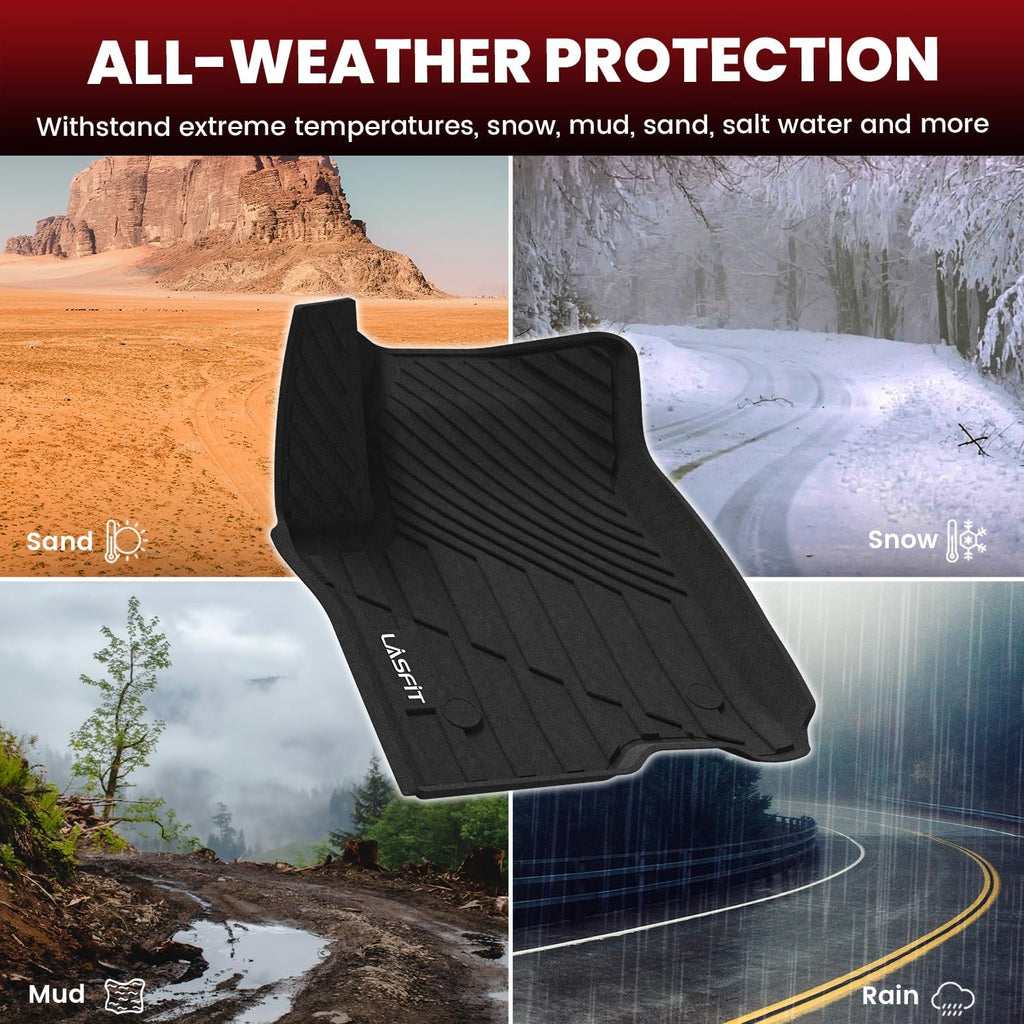 LASFIT Floor Mats & Cargo Liner 2021-2026 & Only 7 Seats (Not for 8/9 Seats) for Chevy Suburban/GMC Yukon XL(Only Yukon XL, Not Fit Yukon)/Cadillac Escalade ESV(Only Escalade ESV, Not Fit Escalade)