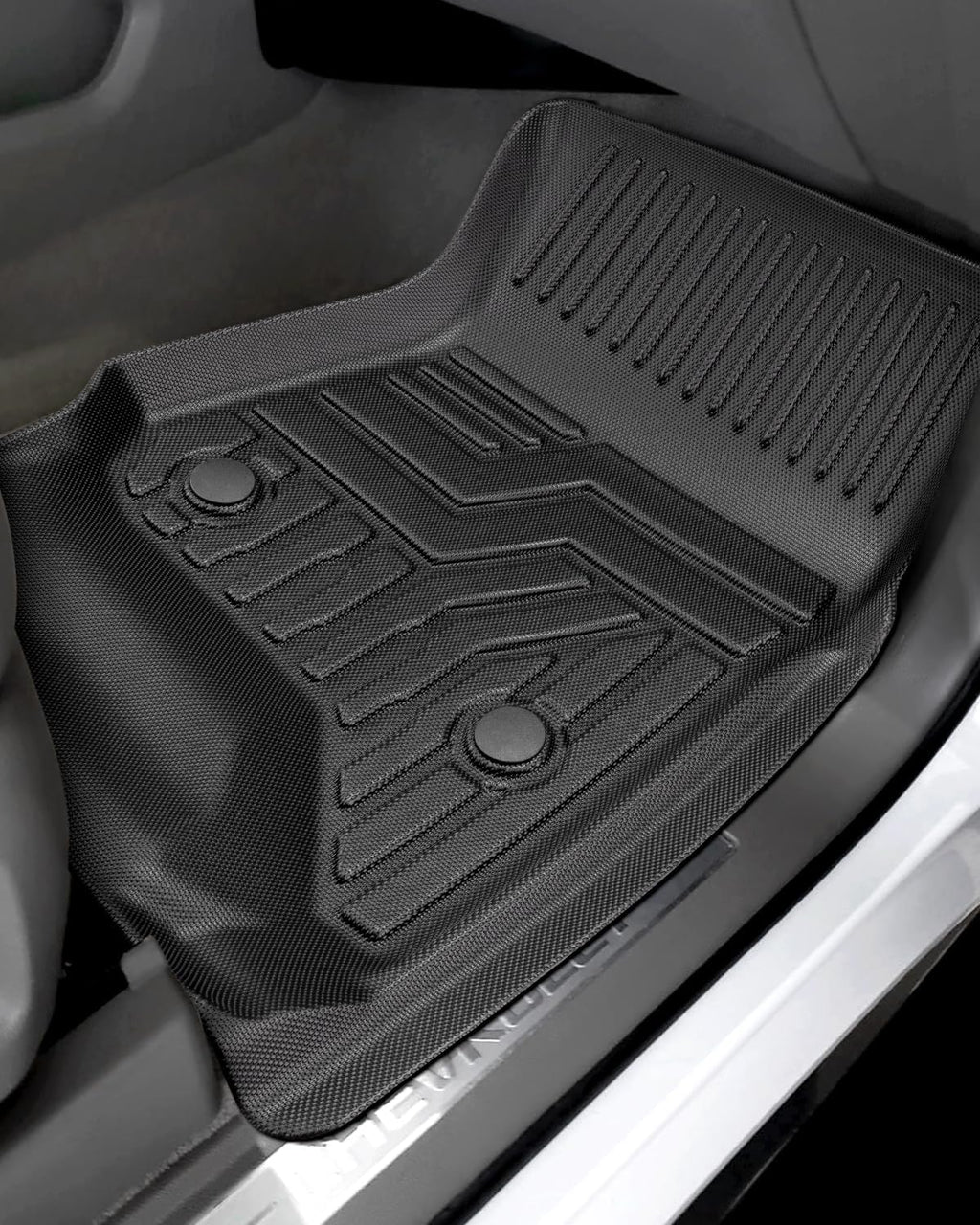 Liner Master® Car Floor Mats for Chevy Tahoe for GMC Yukon: 2015 2016 2017 2018 2019 2020 (Not for XL) All Weather TPE Rubber Custom Fit First Rear Row Backrest Liner Heavy Duty Vehicle Accessories