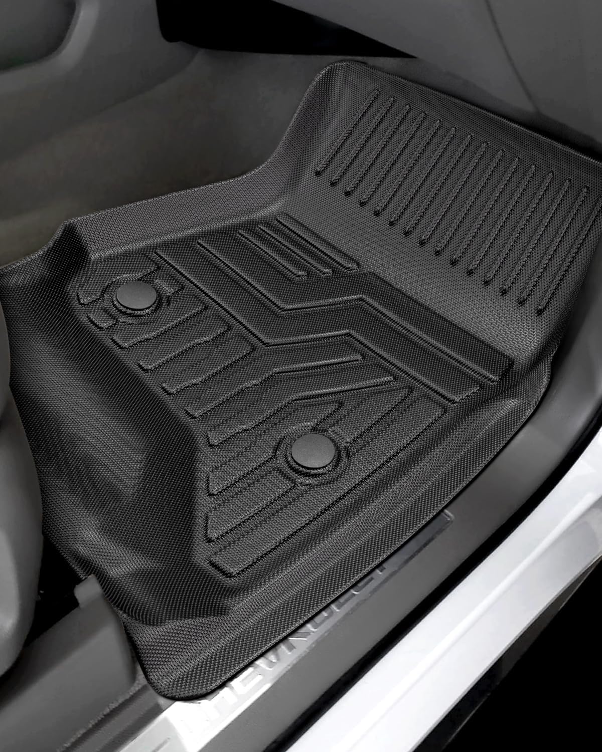 Liner Master® Car Floor Mats for Chevy Tahoe for GMC Yukon: 2015 2016 2017 2018 2019 2020 (Not for XL) All Weather TPE Rubber Custom Fit First Rear Row Backrest Liner Heavy Duty Vehicle Accessories