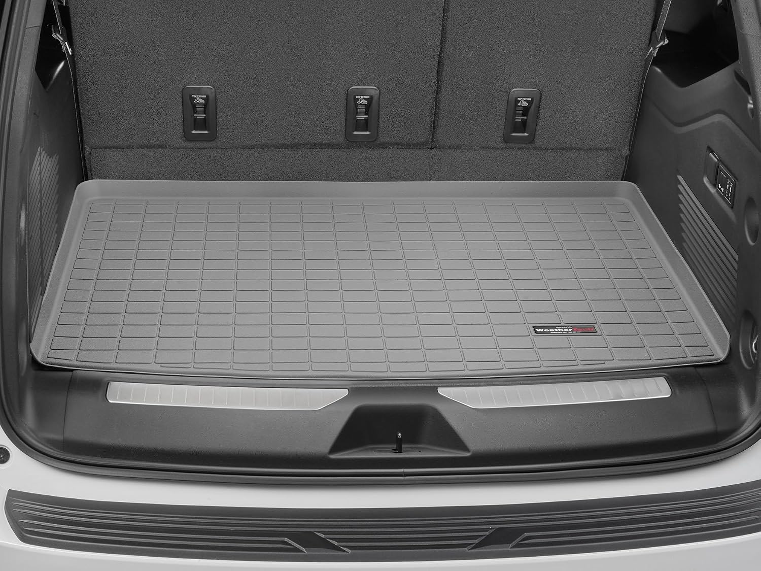 WeatherTech Cargo Trunk Liner for Cadillac Escalade ESV, Escalade-V ESV, Suburban - Behind 3rd Row (421390), Grey