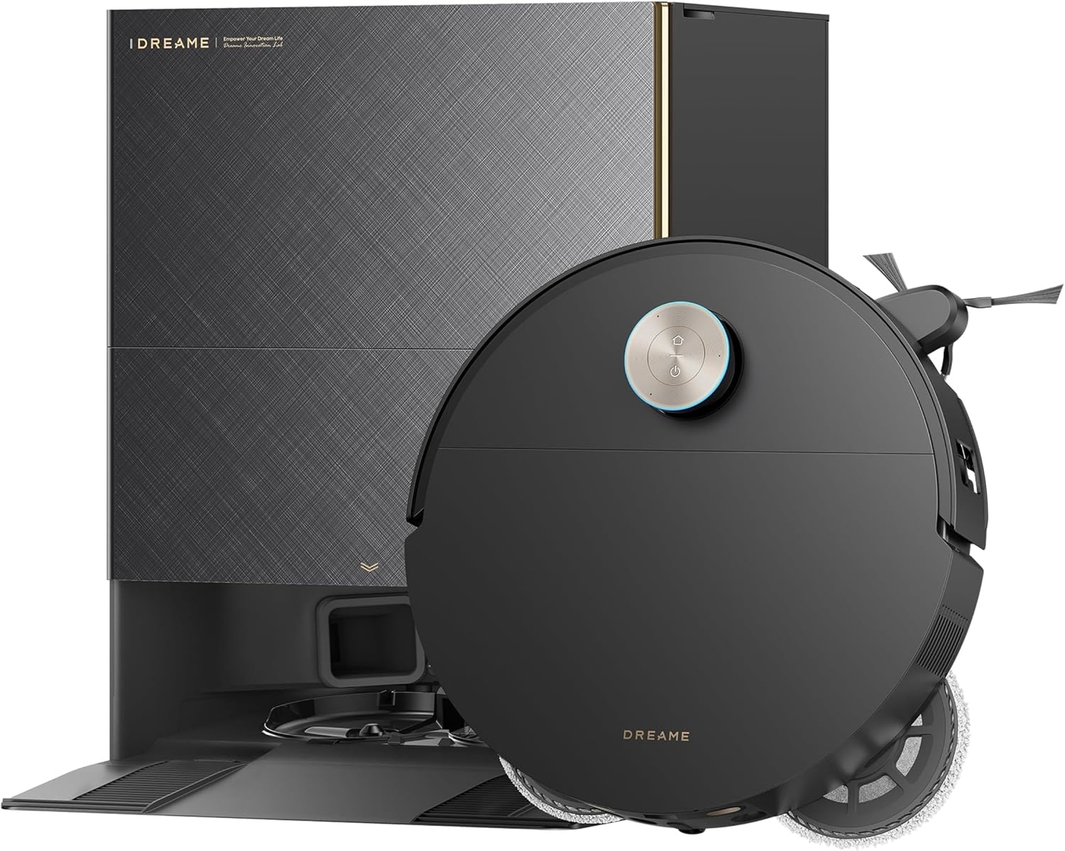 DREAME X60 Max Ultra Complete Robot Vacuum and Mop, Upgraded from X50 Series, 3.13in (7.95cm) Ultra-Thin Design, 35,000Pa Suction, Self Emptying&Refilling, Mop Self-Cleaning, 280+ Obstacle Avoidance