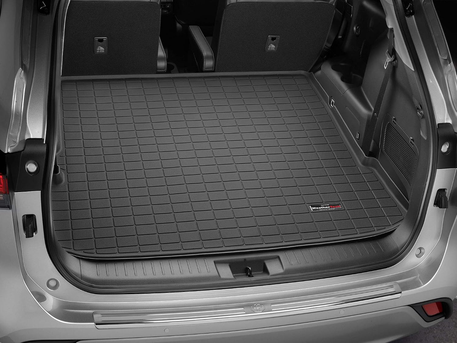 WeatherTech Cargo Trunk Liner for Toyota Highlander Hybrid, Highlander Behind 2nd Row (401349), Black