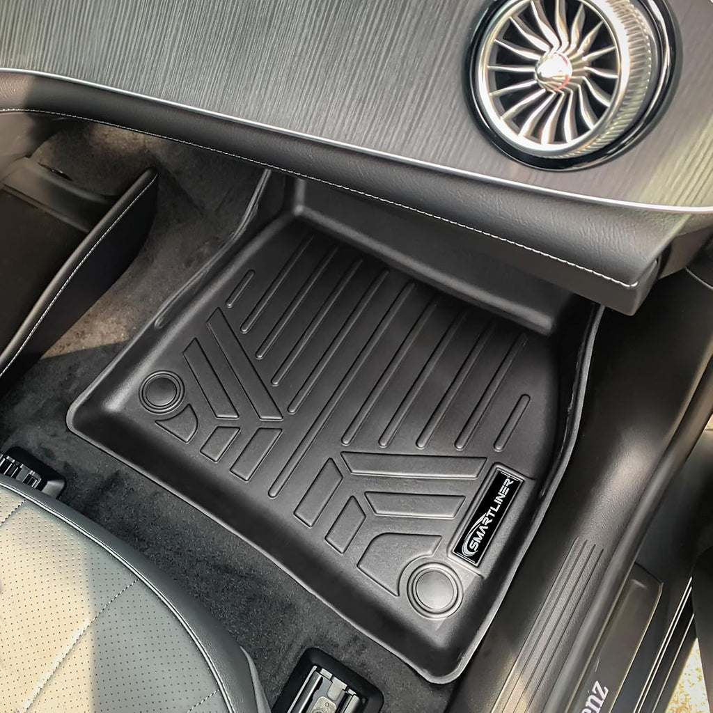 Smartliner All Weather Protection Custom Fit 2 Row Floor Mats and Cargo Liner Set Compatible with 2023-2025 Mercedes-Benz EQE