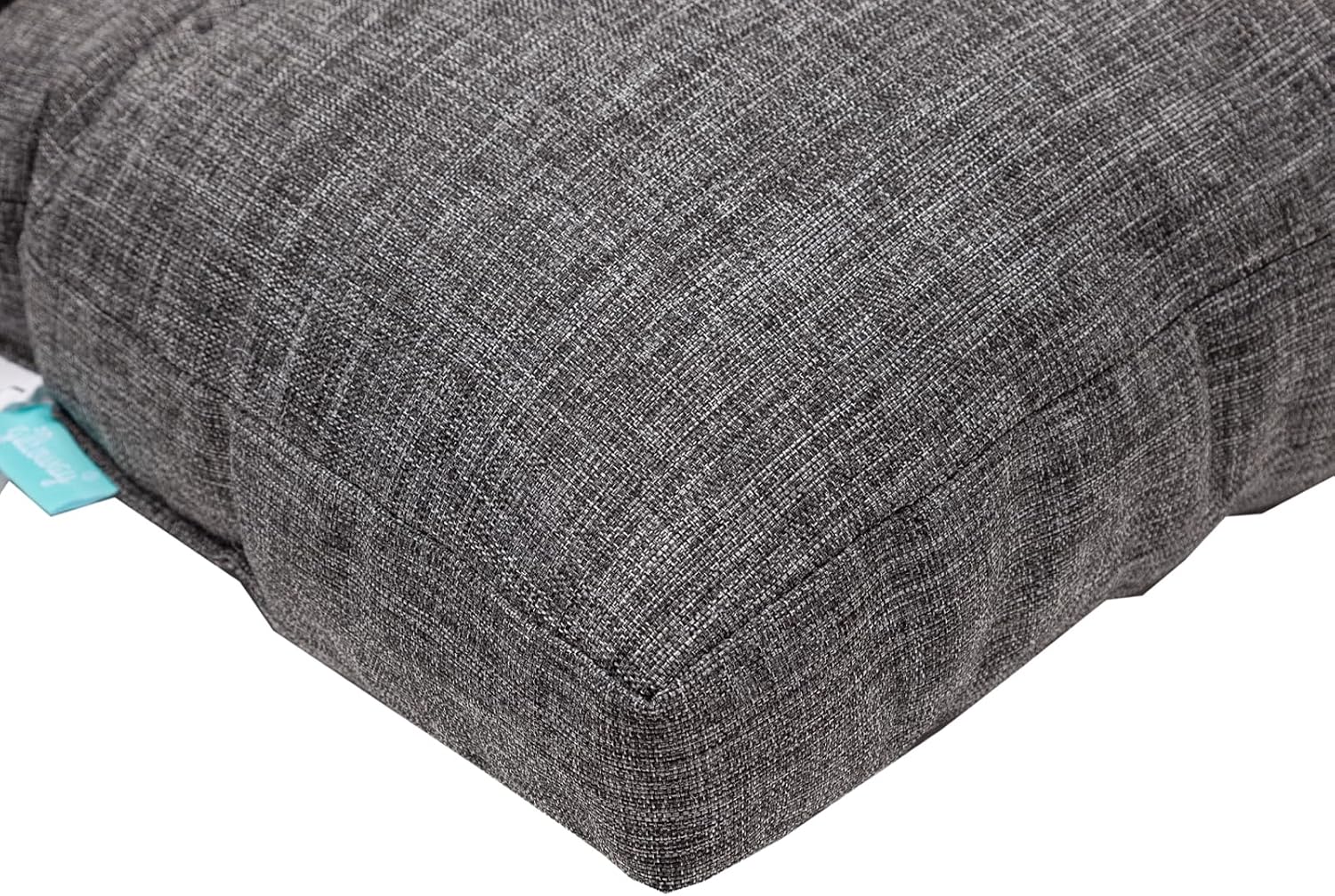 QILLOWAY Outdoor High Back Chair Cushion for Adirondack, All Weather Rocking Chair Cushions Thick Padded Replacement for Patio Furniture Set of 4,Charcoal Grey, Black