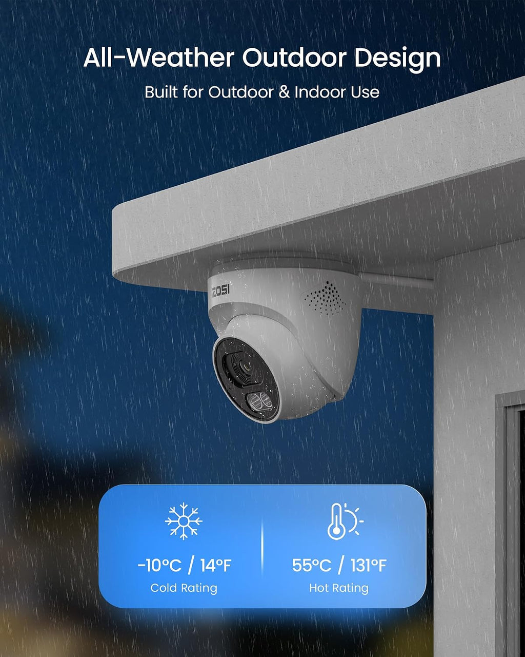 ZOSI C220 16CH 4K PoE Home Security Camera System, 16CH 8MP 4K NVR with 4TB HDD for 24/7 Record, 8 x 4MP(1440p) QHD 2.5K Dome IP Cameras Outdoor Indoor, Smart AI Human Detection, Two-Way Audio