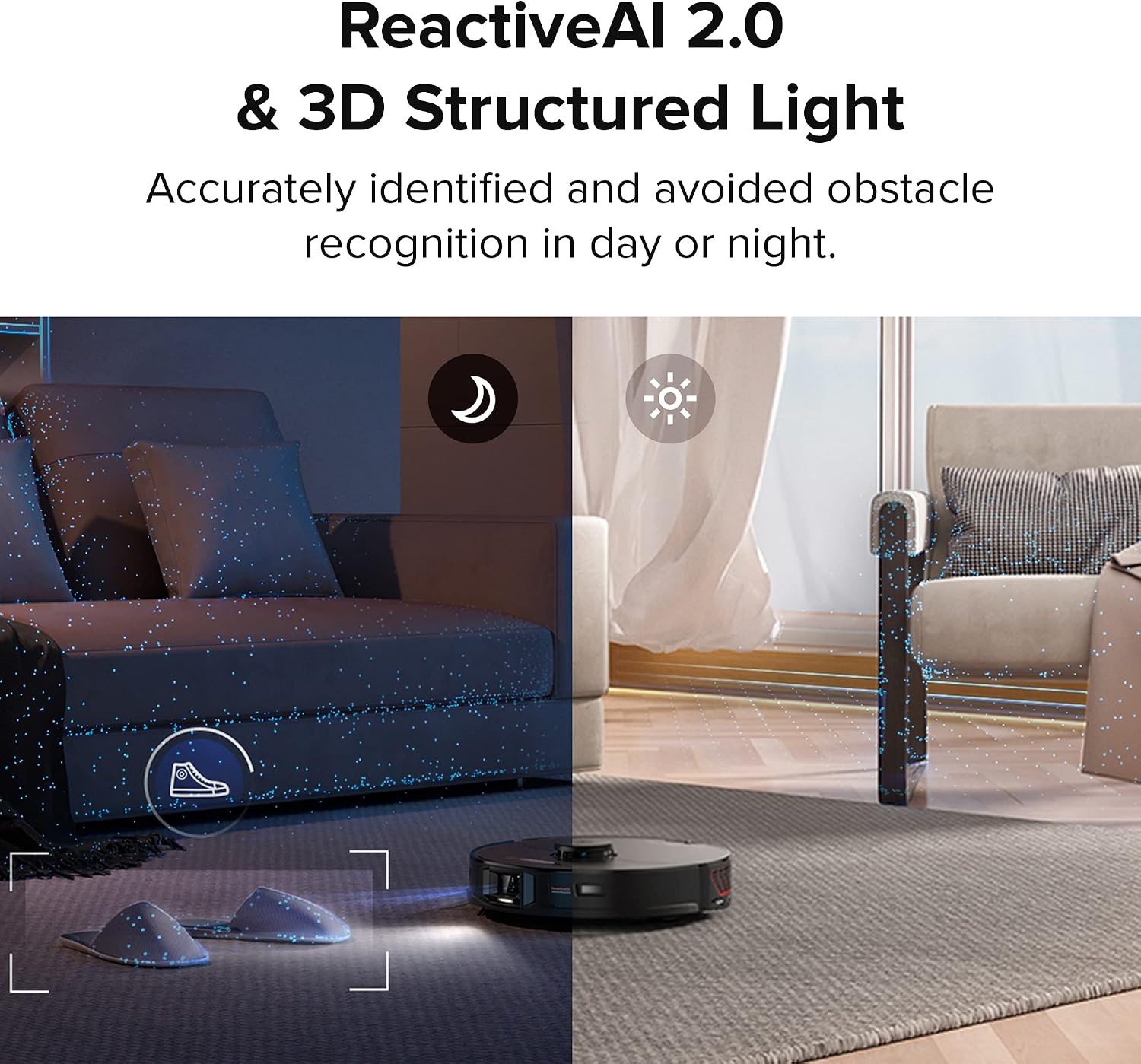 roborock S7 MaxV Robot Vacuum and Sonic Mop, 5100Pa Suction, 3D Structured Light Obstacle Avoidance, Auto Lifting Mop, Ultrasonic Carpet Detection, Compatible with Alexa, Perfect for Pet Hair