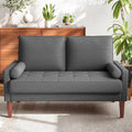 Vesgantti Loveseat Sofa 48' Small Couches for Small Spaces, Love Seat for Living Room, Bedroom, Easy Assembly Mid Century Modern Couch, Charcoal Gray
