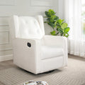 Naomi Home Swivel Rocker Recliner Chair for Adults and Elders, Comfortable Living Room Recliner with 360° Swivel, Manual Reclining with Adjustable Footrest, Ergonomic Back Support