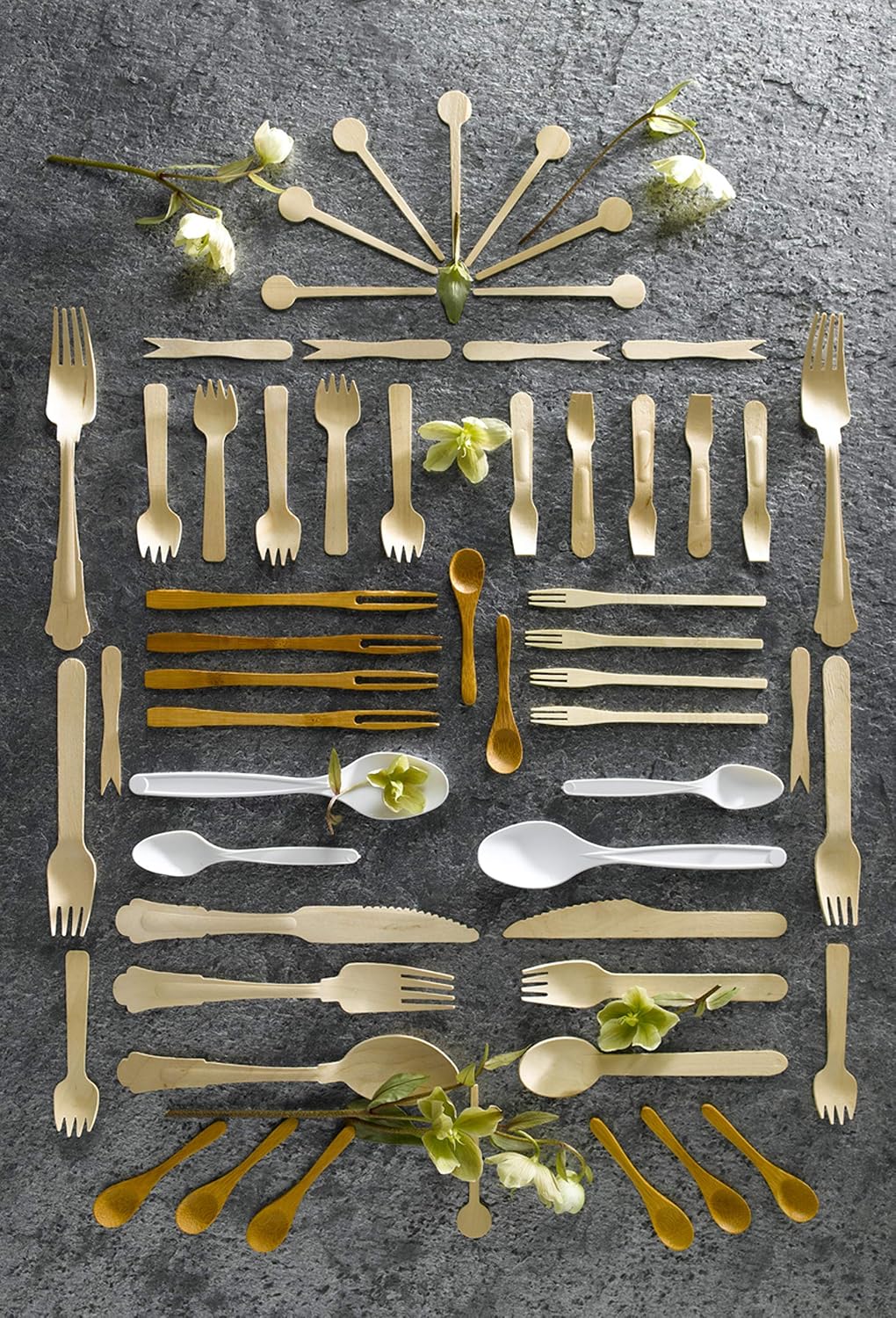 PacknWood 210CVB3-6.2' Wooden Cutlery Spoons - Biodegradable Wood Spoons - 100% Natural and Compostable Cutlery Spoon - Wooden Disposable Cutlery Spoon - (2000 per case)