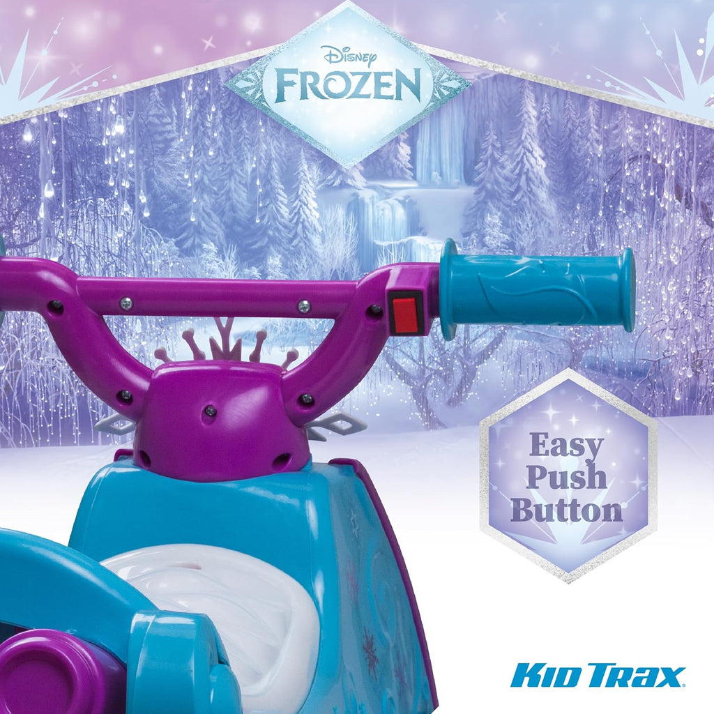 Kid Trax Toddler Disney Frozen 2 Electric Quad Ride On Toy, Kids 1.5-3 Years Old, 6 Volt Battery and Charger Included, Max Weight 45 lbs, Frozen 2 Blue