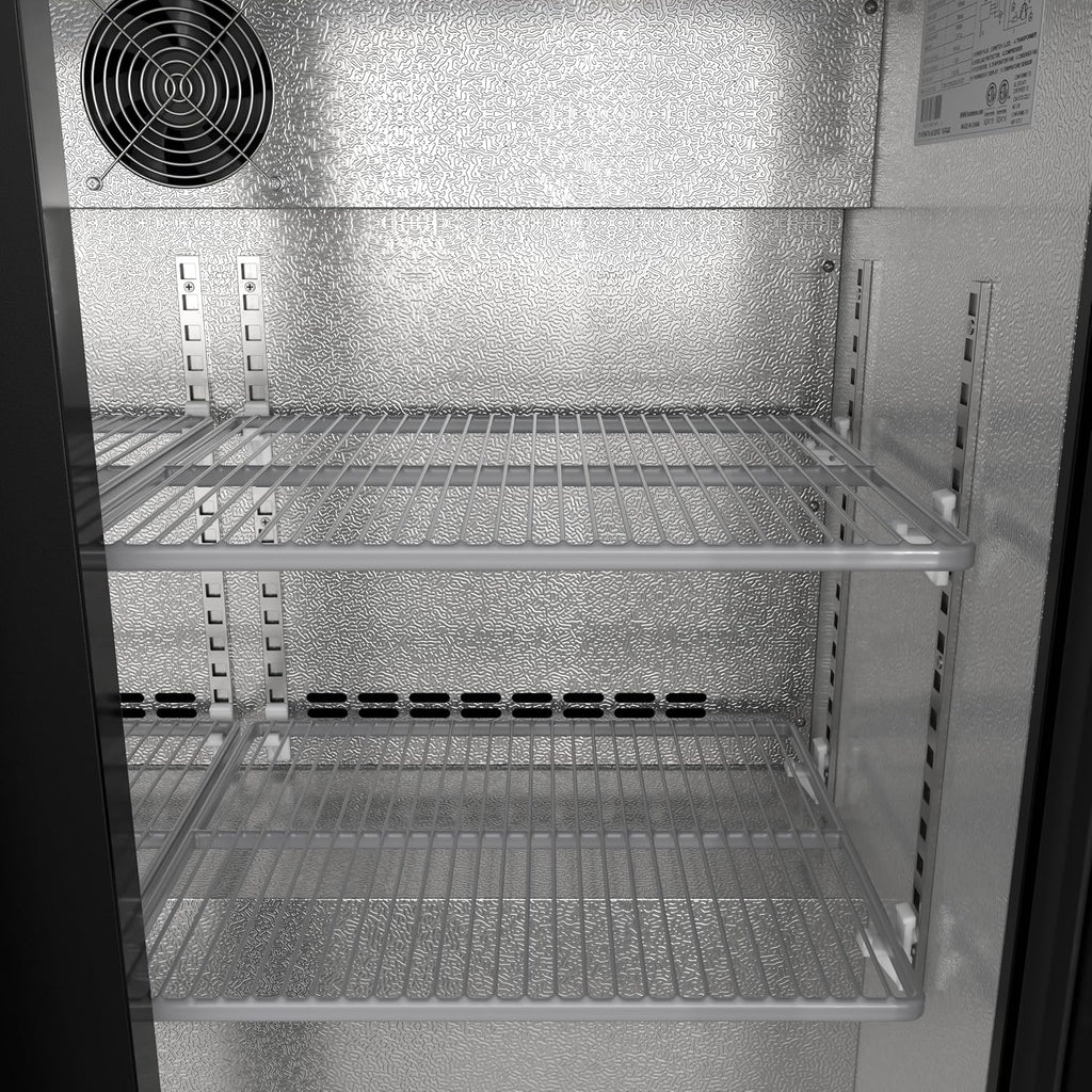 KoolMore BC-2DSW-BK Refrigerator, Double Door, Black