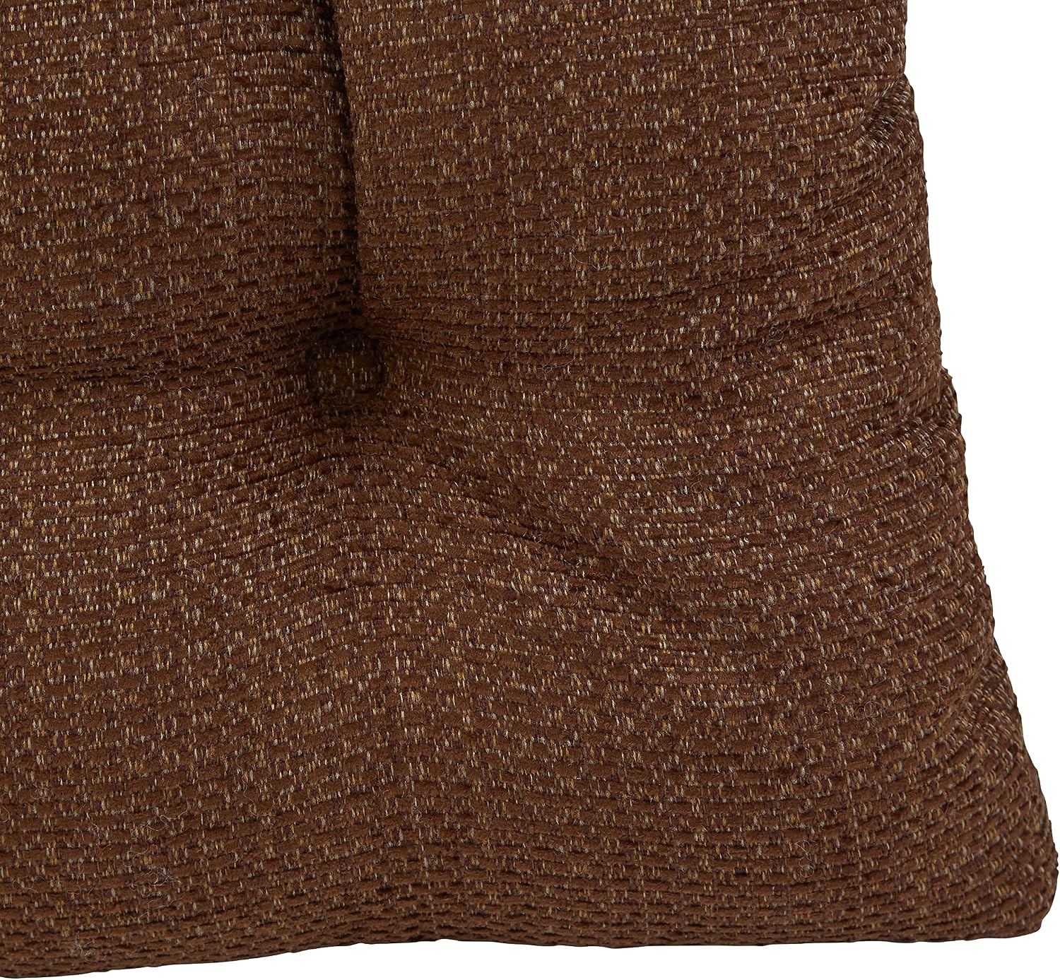 Klear Vu Gripper Overstuffed Universal Non-Slip Dining Chair Cushions for Kitchen Decor or Office Use, U-Shaped Skid-Proof Seat Pad, 15x15 Inches, 8 Count (Pack of 1), Waffle Brown
