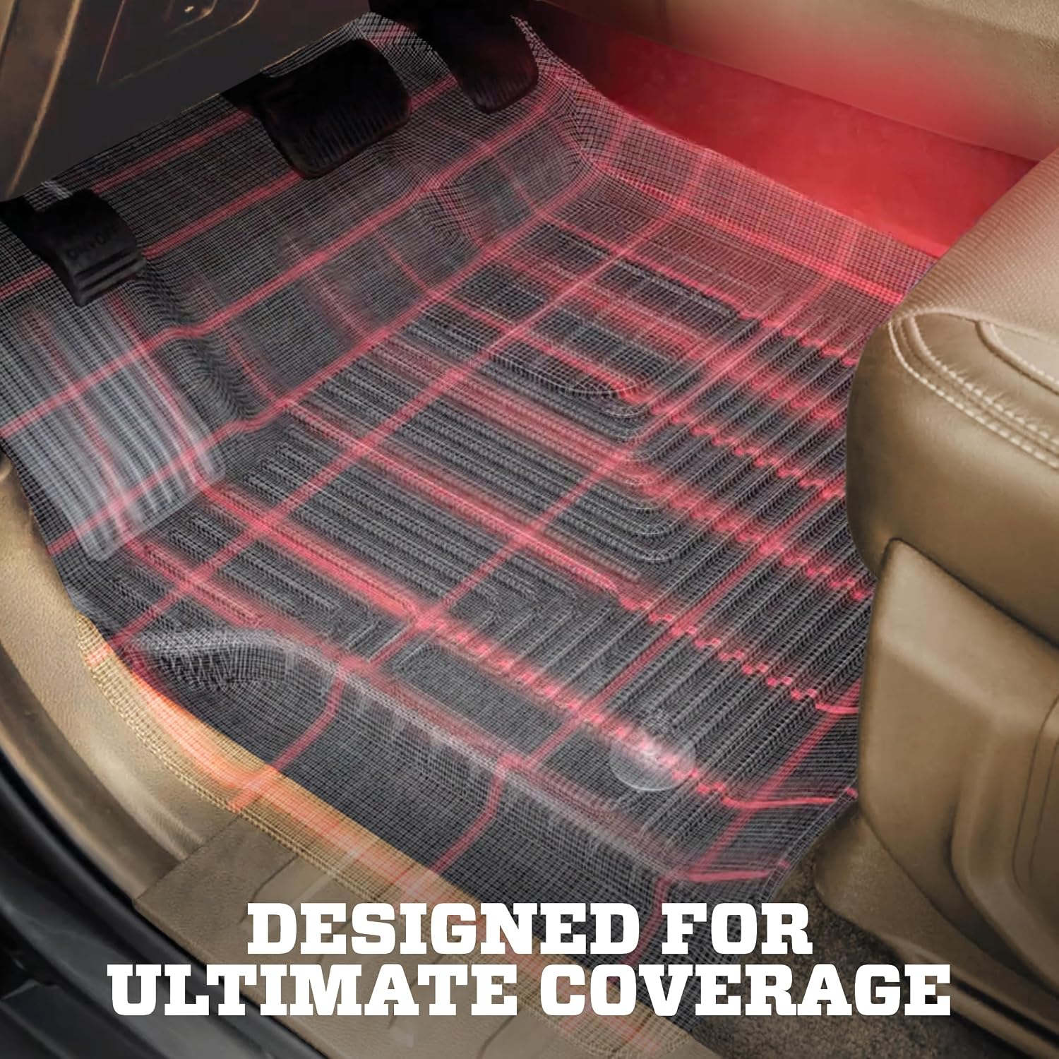Husky Liners Weatherbeater Floor Mats | Fits 2011-2013 Kia Sorento | Front & 2nd Row, 3-pc Black - 98811
