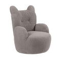 ECR4Kids Teddy Bear Sherpa Toddler Chair, 14in Seat Height, Kids Furniture, Grey