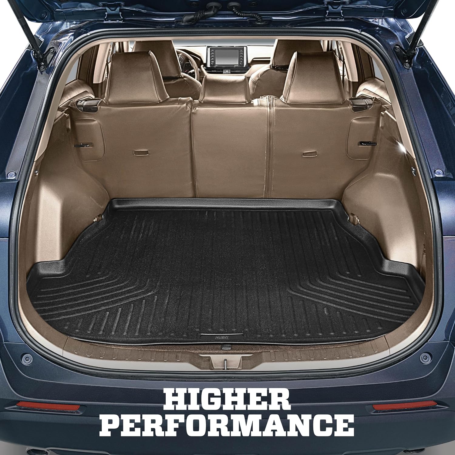 Husky Liners Weatherbeater Trunk Liner | Fits 2012-2017 Toyota Prius V | Trunk, 1-pc. Black - 44531