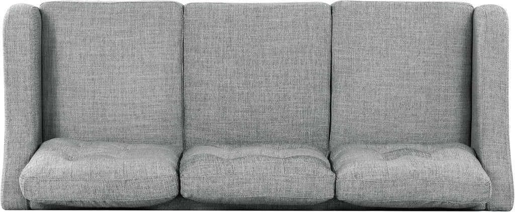 SAFAVIEH Couture Furniture Collection Nathaniel Grey Tufted 3-Seater Sofa