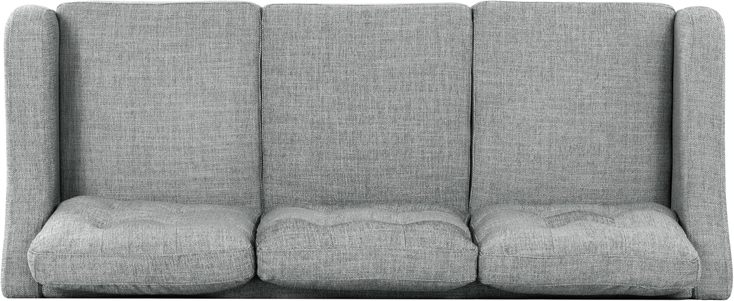 SAFAVIEH Couture Furniture Collection Nathaniel Grey Tufted 3-Seater Sofa