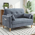Hanherry Loveseat Sofa, 47' Small Couch for Living Room, Comfy Chenille Fabric Love Seat for Bedroom with Throw Pillow,Removable Cushion Cover,Couches for Small Space,Apartment,Dorm