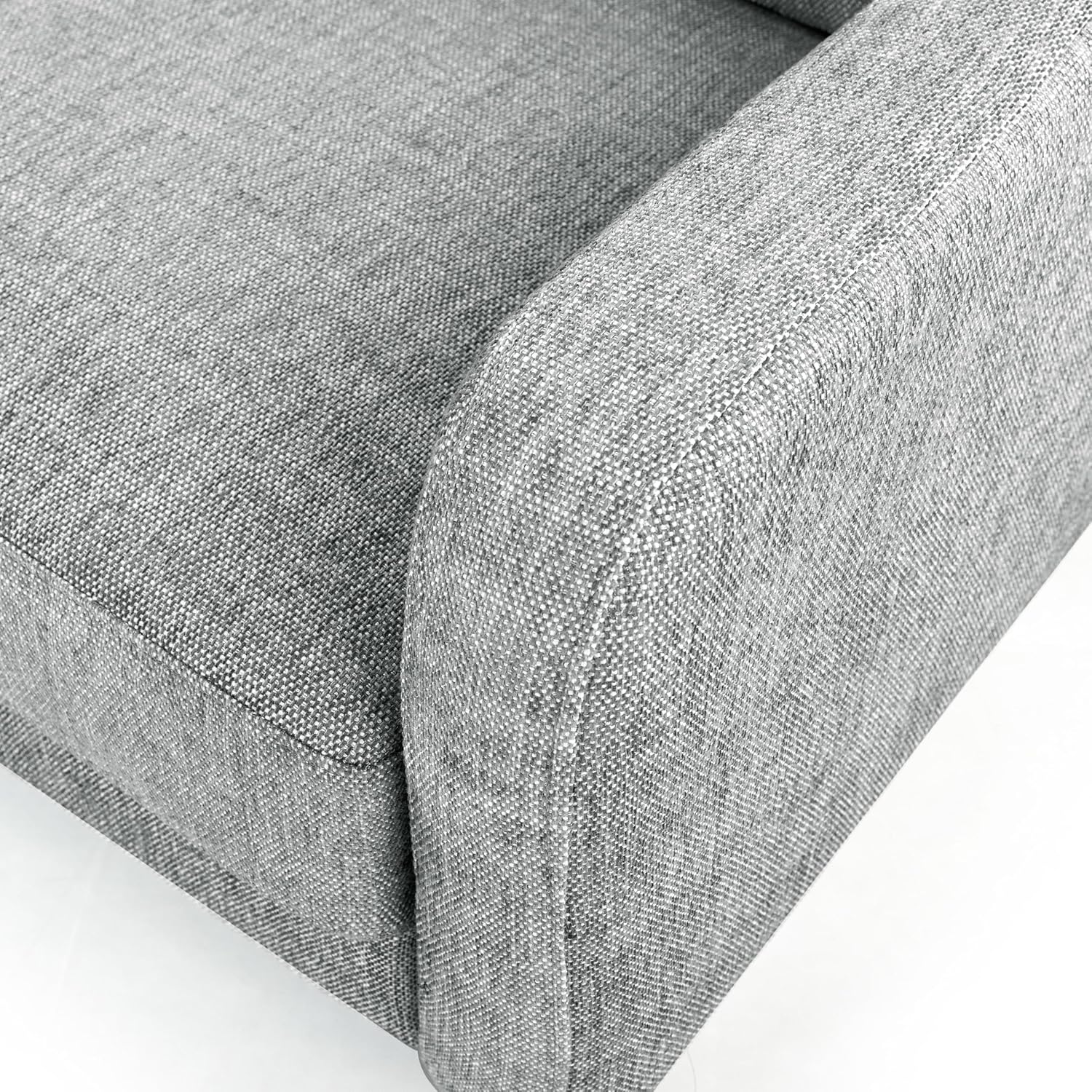 SAFAVIEH Couture Furniture Collection Nathaniel Grey Tufted 3-Seater Sofa