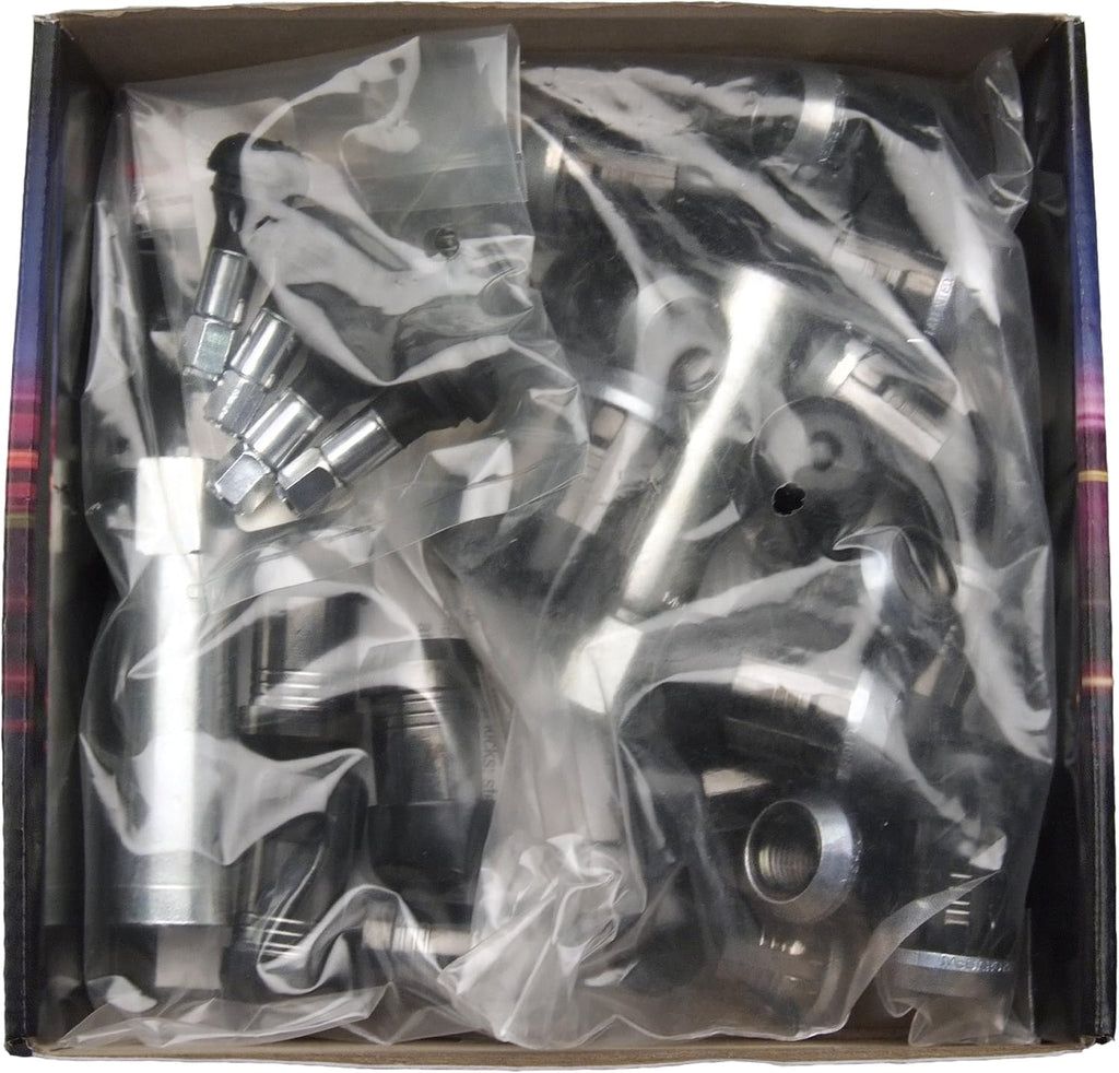 McGard 65515BK Black Spline Drive 5 Lug Wheel Installation Kit (M14 x 1.5), 16 Lug Nuts / 4 Locks / 1 Key / 1 Install Tool