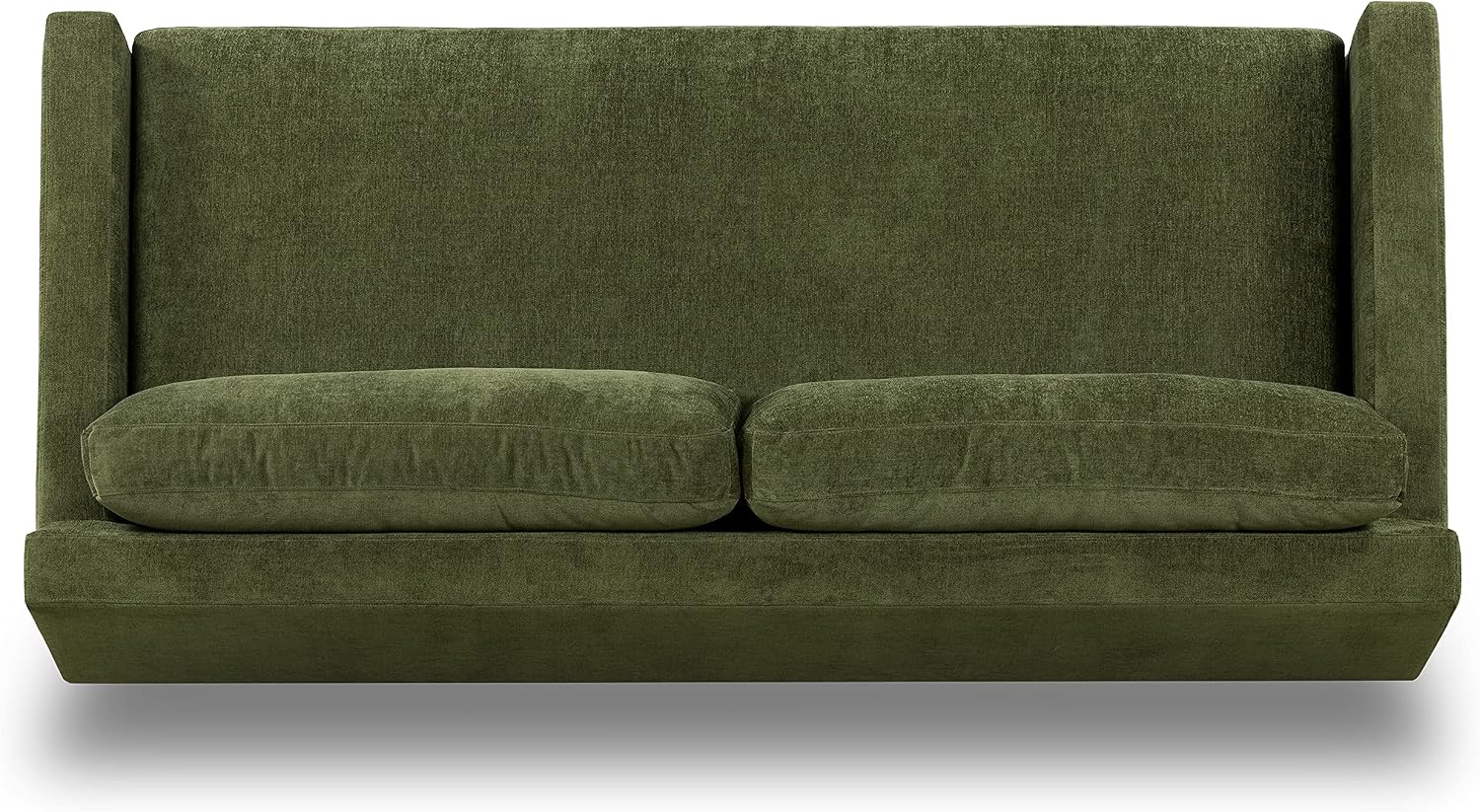 POLY & BARK Zyon Sofa, Distressed Green Velvet