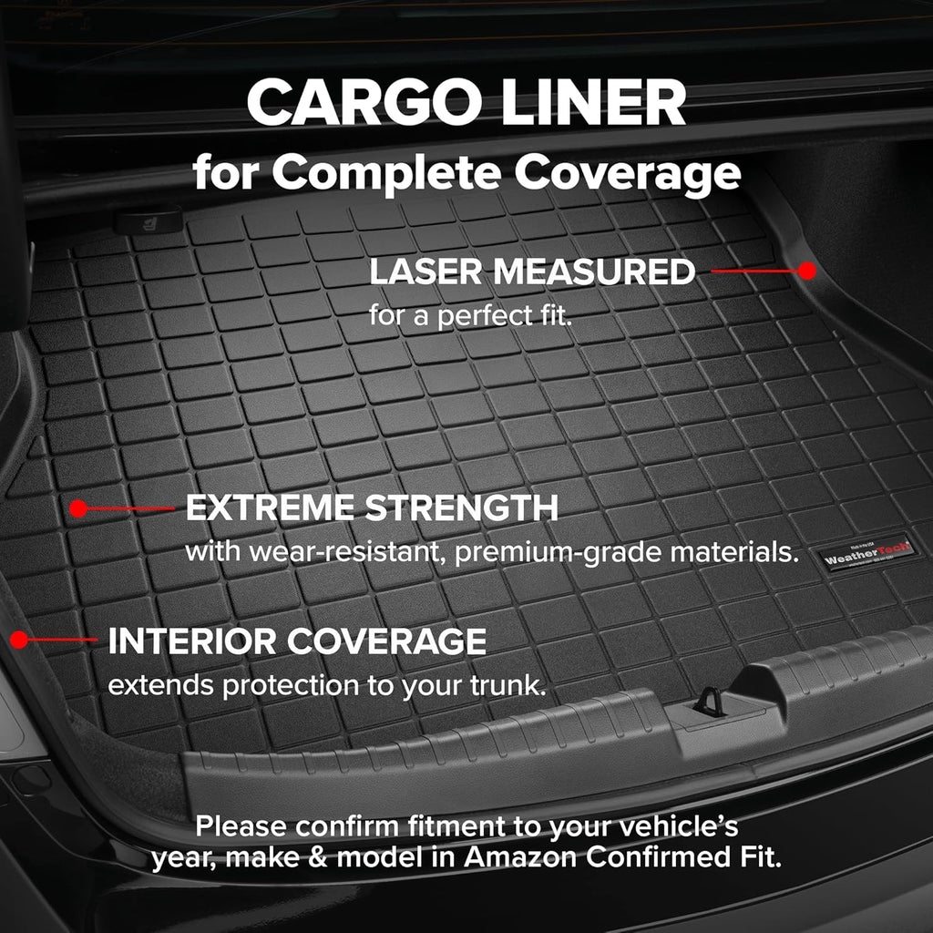 WeatherTech Cargo Trunk Liner for Mercedes AMG CLE 53 Coupe, CLE Coupe Trunk (401772), Black