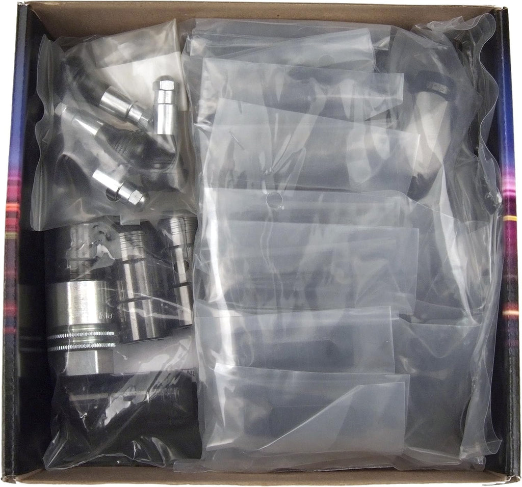 McGard 84827 Black (M14 x 1.5 Thread Size) Cone Seat Wheel Installation Kit for 8-Lug Wheels, 28 Lug Nuts / 4 Locks / 1 Key / 1 Storage Pouch