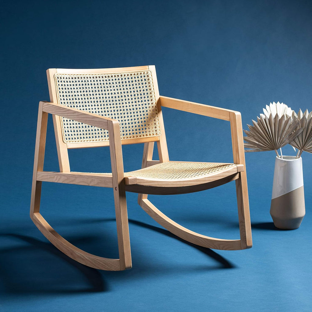 Safavieh Couture Perth Natural Rattan Rocking Chair