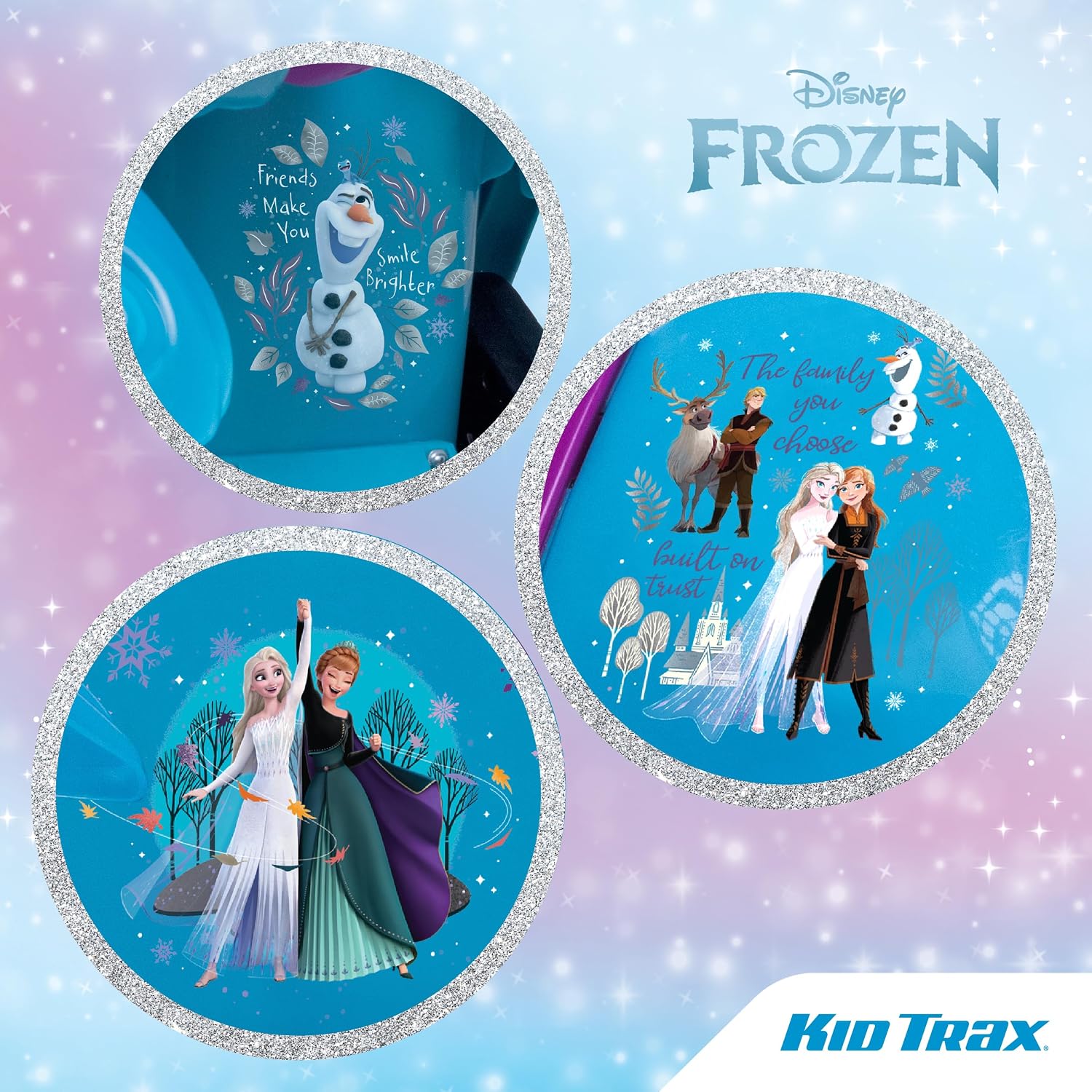 Kid Trax Toddler Disney Frozen 2 Electric Quad Ride On Toy, Kids 1.5-3 Years Old, 6 Volt Battery and Charger Included, Max Weight 45 lbs, Frozen 2 Blue