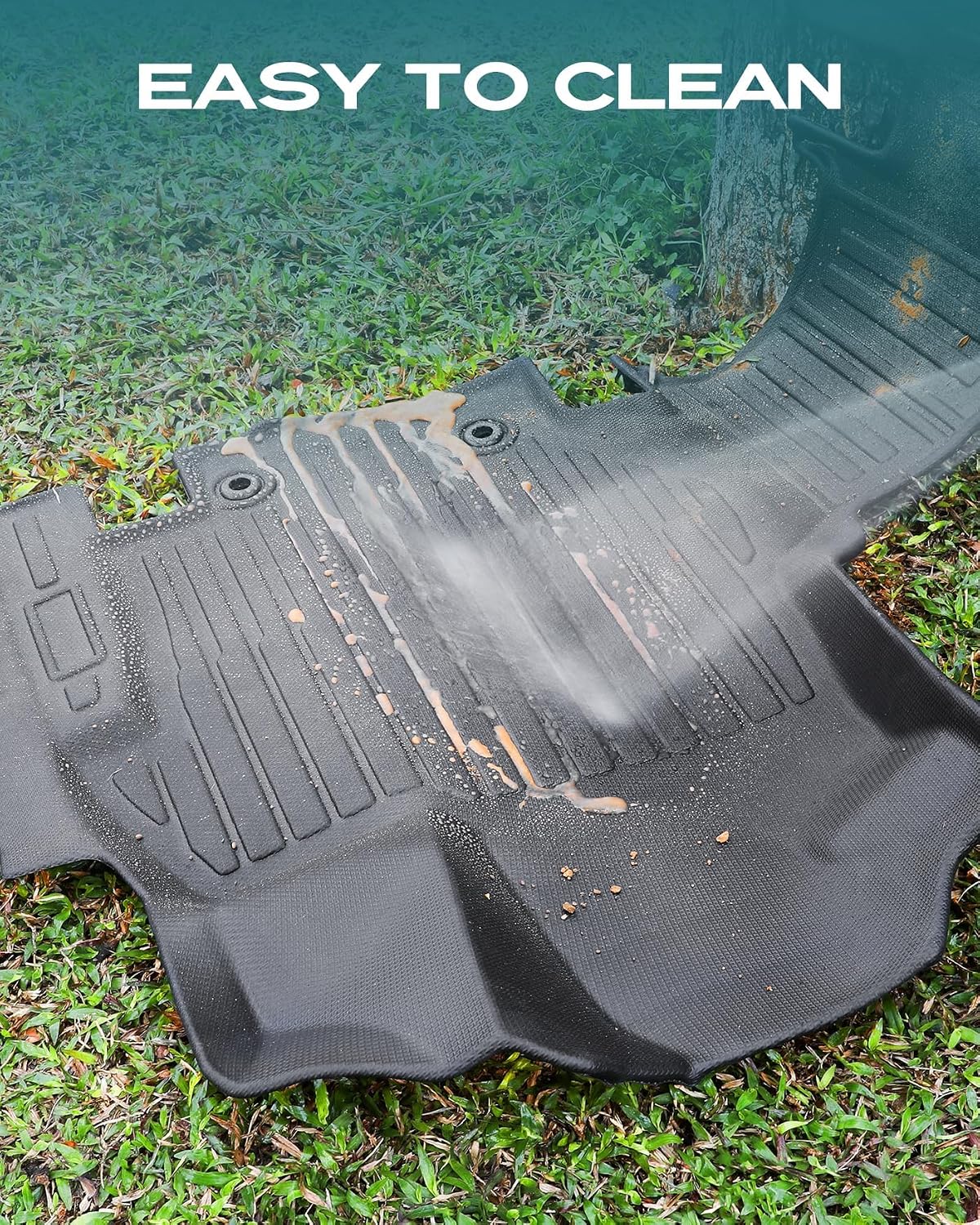 DiffCar® for Honda Odyssey Floor Mats 2011 2012 2013 2014 2015 2016 2017 (Fit 7/8 Seats), All Weather TPE Car Accessories for Odyssey Trunk Liner, Rubber Floor Mats Automotive Black Car Accessories