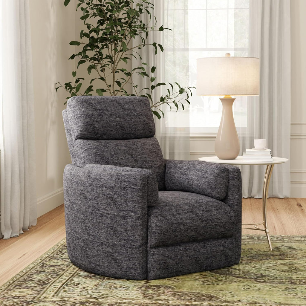 Parker Living Radius - Mediterranean Power Swivel Glider Recliner for Adults with USB and Type-C Ports, Single Sofa Chair for Living Room