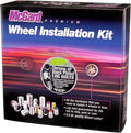 McGard 67179 Chrome M12 x 1.5 Thread Size Cone Seat Lug Bolt Wheel Installation Kit for 5 Lug Vehicles, 16 Lug Bolts / 4 Locks / 1 Key / 1 Storage Pouch