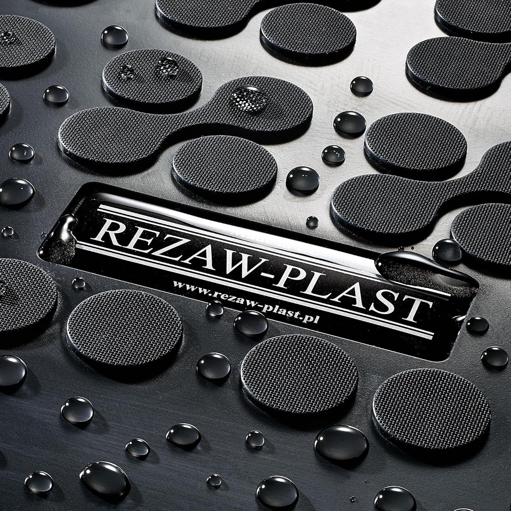 Rezaw-Plast Floor Mats & Cargo Liner for Jeep Liberty 2008–2012 – Custom Fit, Heavy Duty Rubber Mats, Waterproof All-Weather Interior Protection, Flat PE Trunk Mat, Odorless, Black