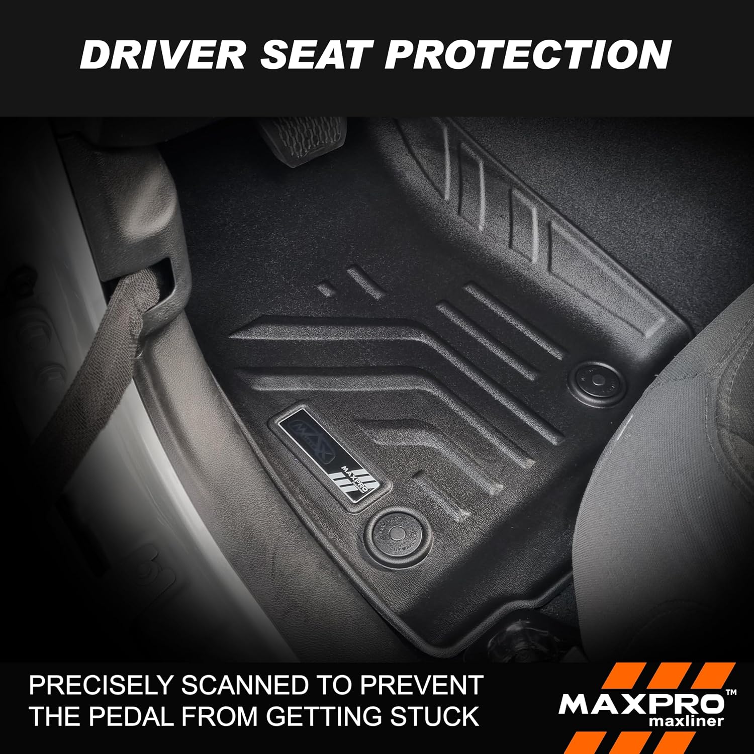 Premium MAXPRO Jeep Gladiator Accessories Car Mats Full Set 2020-2026 with Tool Box, Custom TPE Automotive Floor Mats Alternative to Rubber Floor Mats for Car, Truck Car Floor Liners Jeep Floor Mats